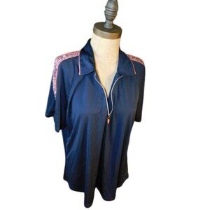 Greg Norman Size XL  Play Dry short Sleeve Golf Top ladies